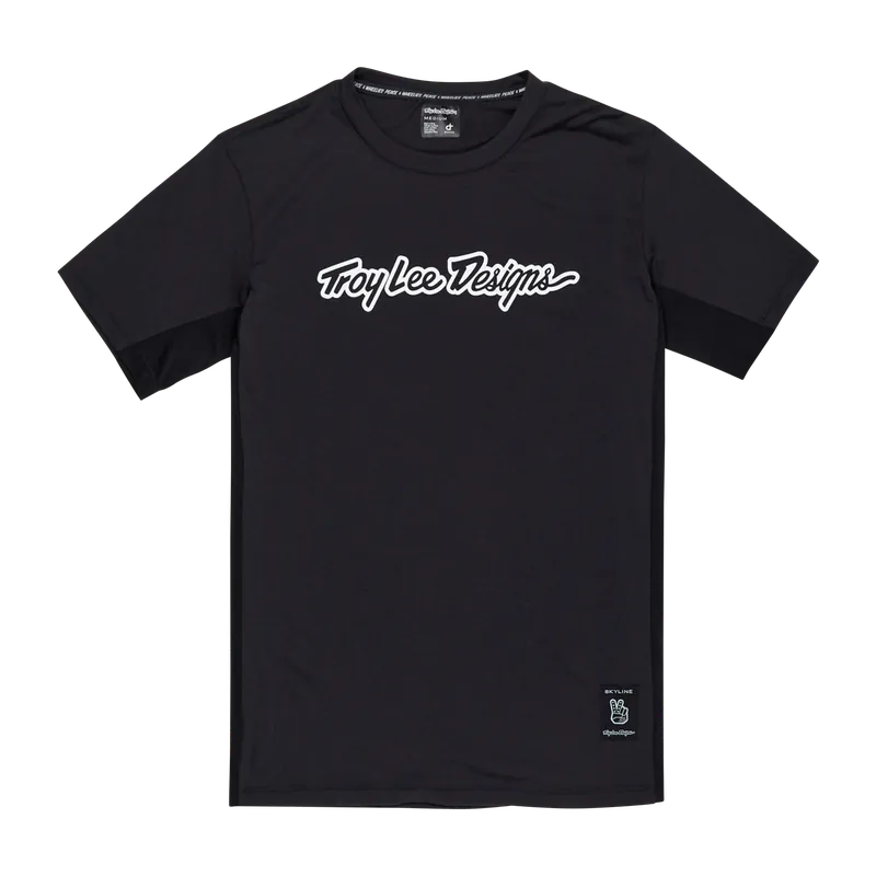 TROY LEE DESIGNS SKYLINE RIDE TEE SIGNATURE Maillot Manga Corta Negro