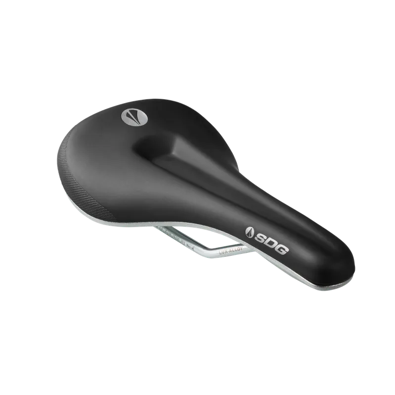 Sillín SDG BEL-AIR V3 MAX Galactic Rails Lux-Alloy Negro/Plata