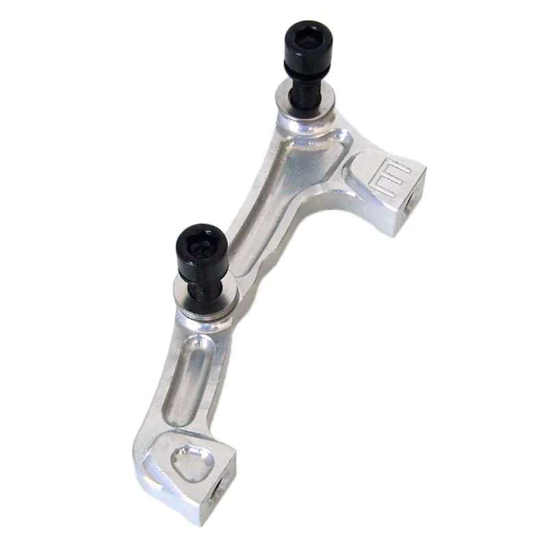 Adaptador pinza delantera PM / IS FOX 40 HOPE 203 mm Disco #HBME Plata