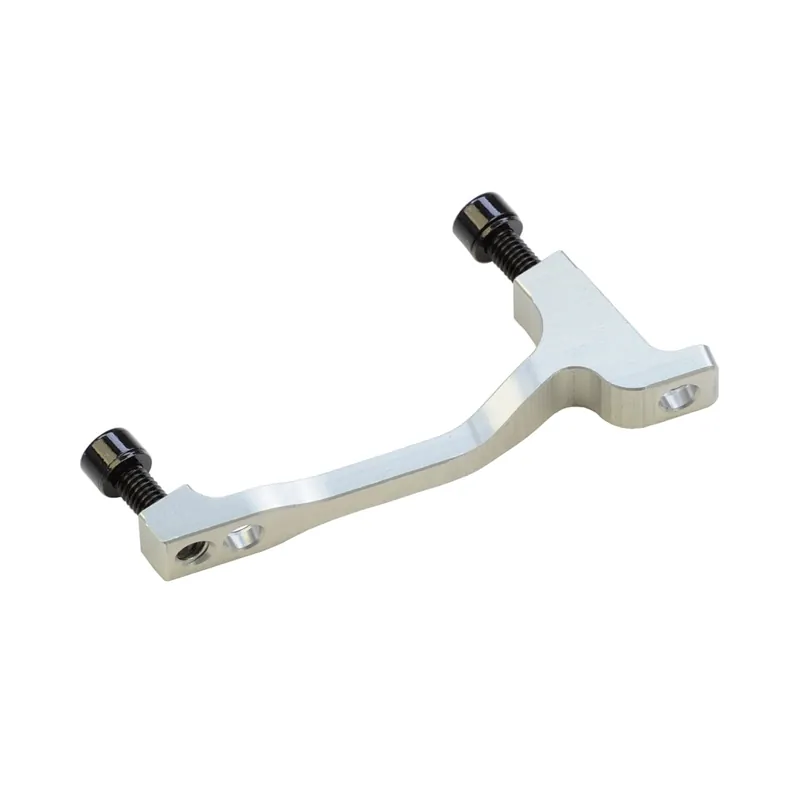 Adaptador pinza delantera / trasera PM / PM HOPE 160mm (+20mm) #HBMK Plata