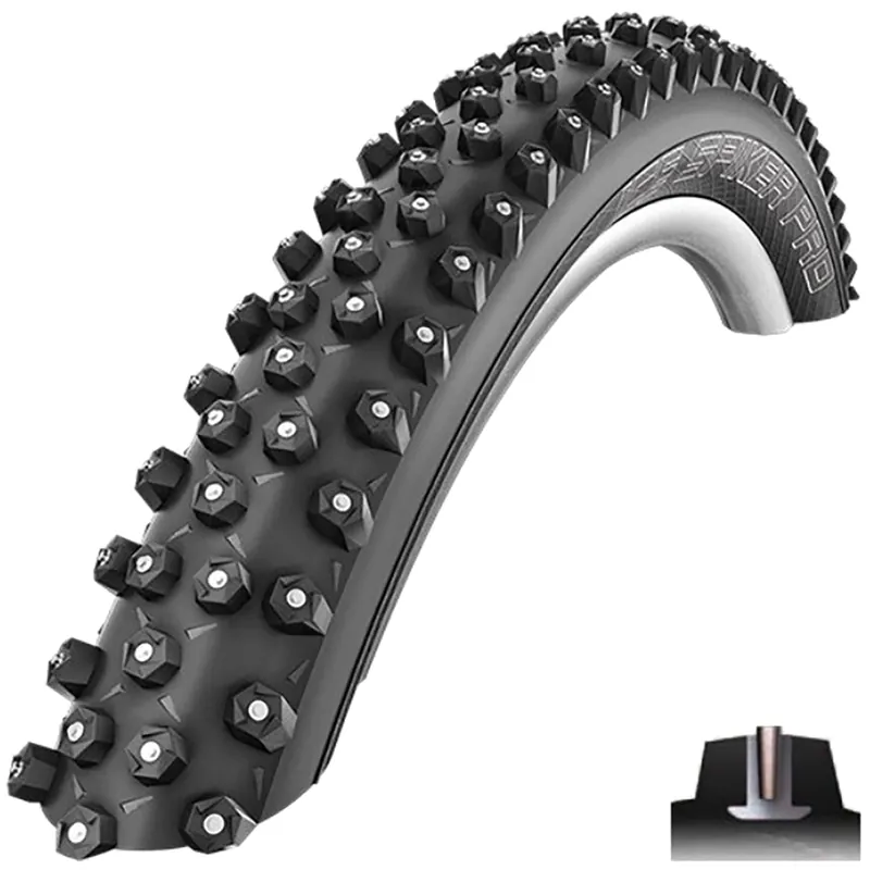 Neumático SCHWALBE ICE SPIKER PRO 29x2.60 DD RACEGUARD Tubeless Ready Blando Negro