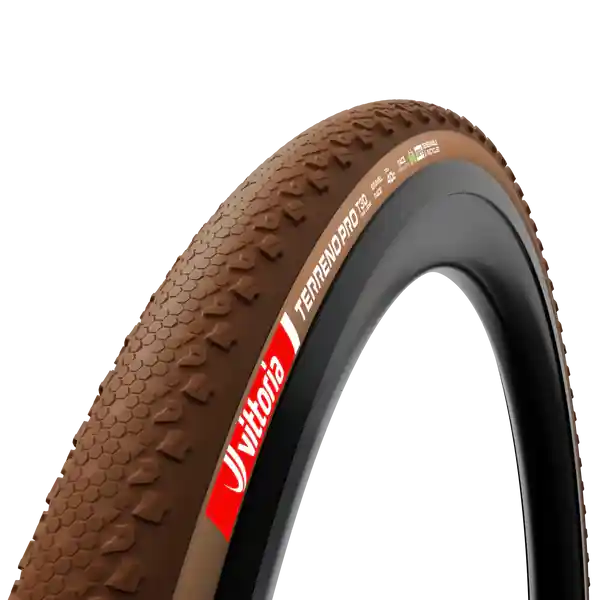 Neumático VITTORIA TERRENO PRO T30 Fine Loose Gravel Race 700x45c Tubeless Ready Soft Brown