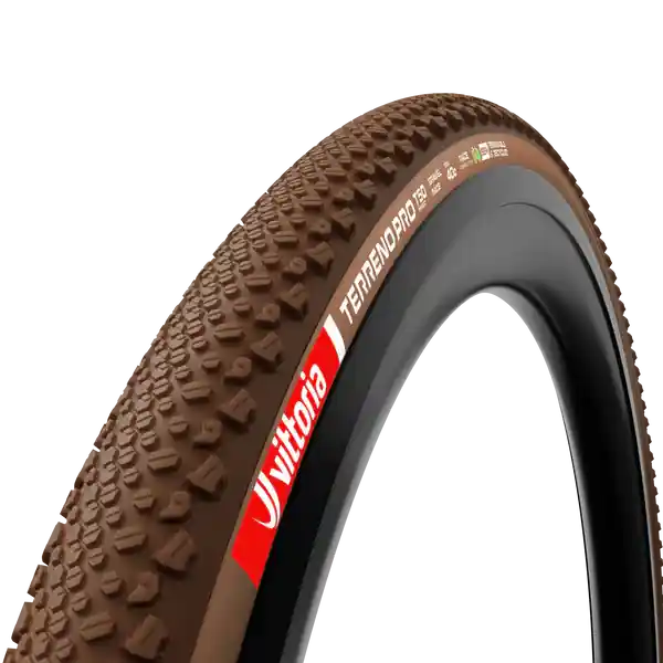 Neumático VITTORIA TERRENO PRO T50 Mixed Gravel Race 700x45c Tubeless Ready Soft Brown