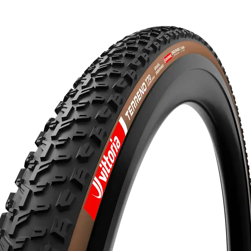 Neumático VITTORIA TERRENO T70 COARSE LOOSE Gravel Endurance 700x45c Tubeless Ready Blando Marrón