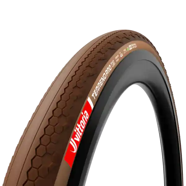 Neumático VITTORIA TERRENO PRO T10 Hardpack Gravel Race 700x40c Tubeless Ready Soft Brown