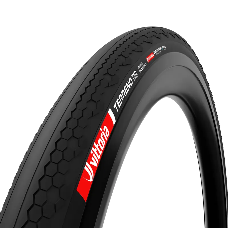Neumático VITTORIA TERRENO T10 HARDPACK Gravel Endurance 650x47c Tubeless Ready Blando Negro