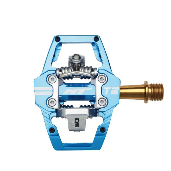 HT COMPONENTS ENDURO T2T Pedales de titanio Azul