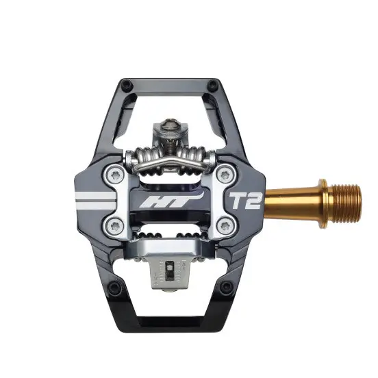 HT COMPONENTS ENDURO T2T Pedales de titanio Negro
