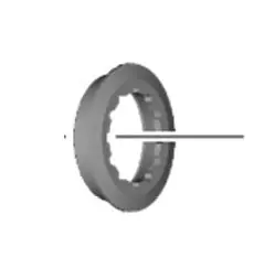 SHIMANO CS-R9200 Tuerca de bloqueo y arandela para Cassette