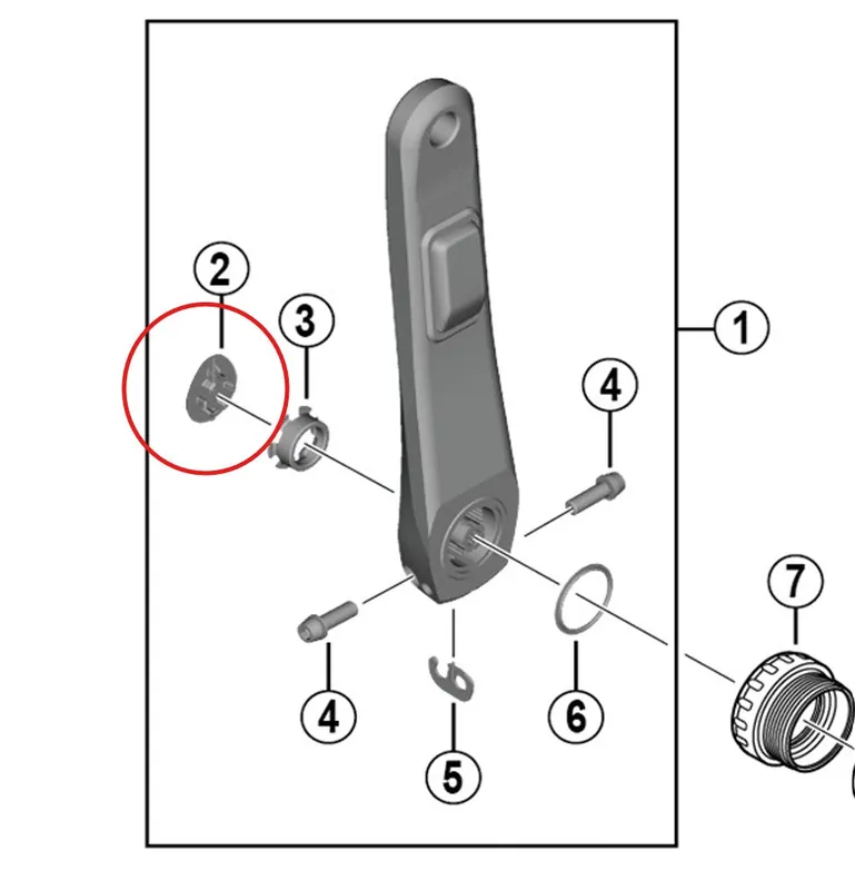 Cubre bielas SHIMANO para platos y bielas FC-R8100-P
