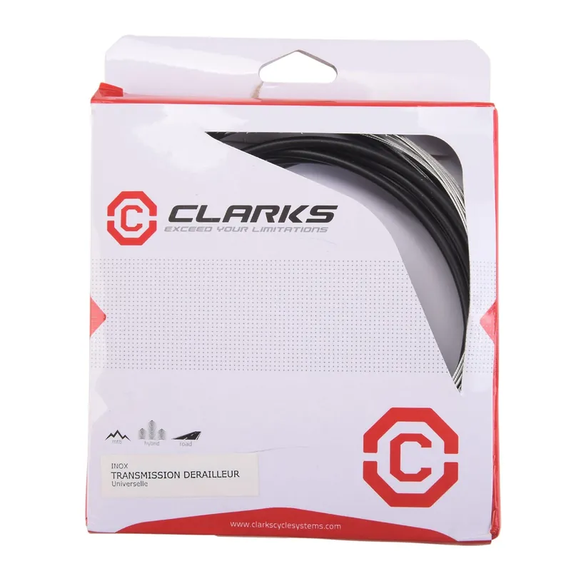 CLARKS Kit de latiguillos de cable y desviador de acero inoxidable negro