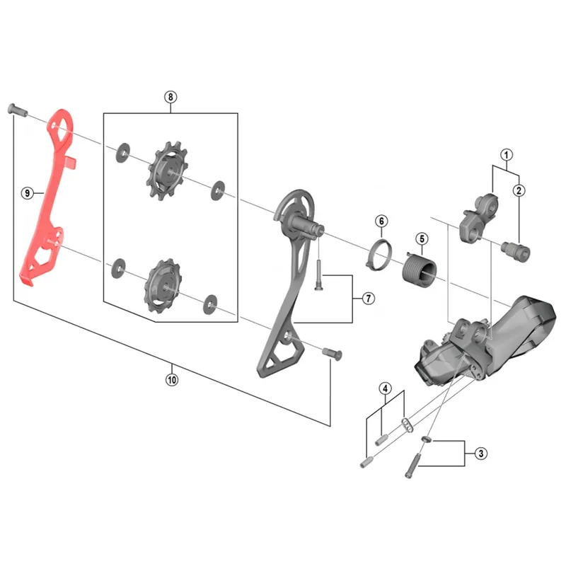 SHIMANO ULTEGRA Di2 Cambio trasero RD-R8050-GS