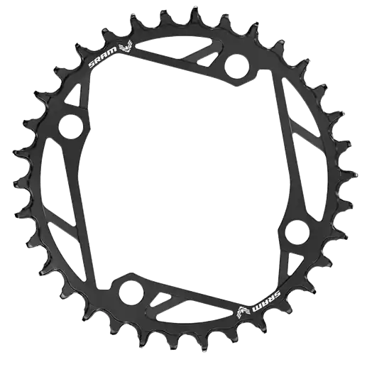 SRAM T-TYPE EAGLE 12V 4 Agujeros 104mm Alu Negro Mono Plato