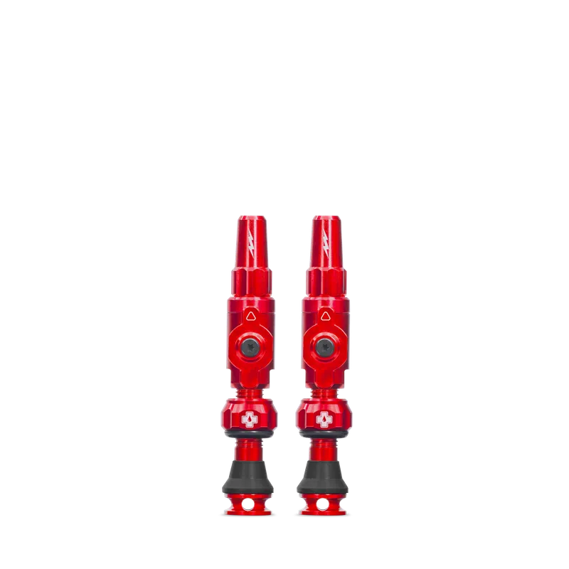 Válvulas sin cámara MUC-OFF Big Bore Lite (Presta) Small Red