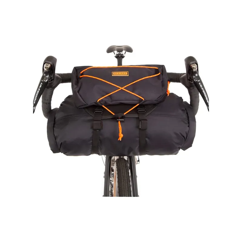 Bolsa de manillar RESTRAP BAR BAG HOLSTER+ BOLSA SECA + BOLSA PARA COMIDA 17L Naranja