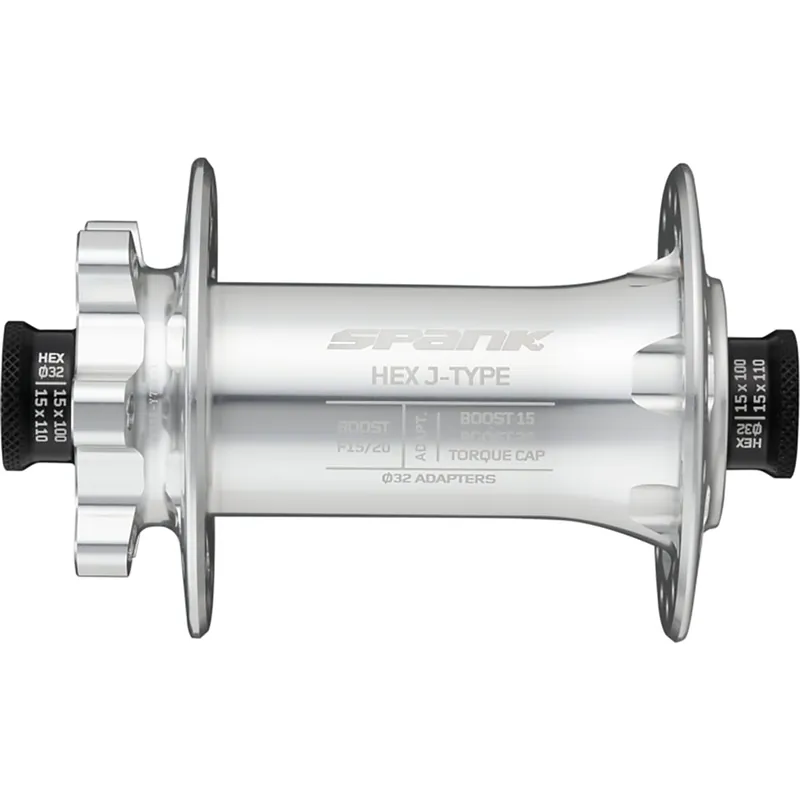 Buje delantero SPANK HEX J-Type 15/20 mm Boost Silver