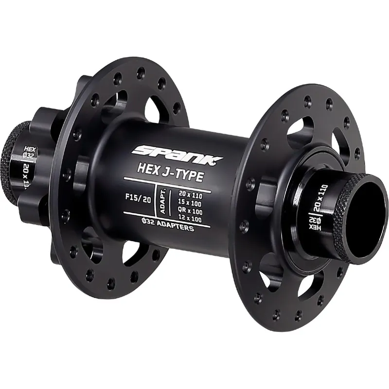 Buje delantero SPANK HEX 15/20 mm Negro