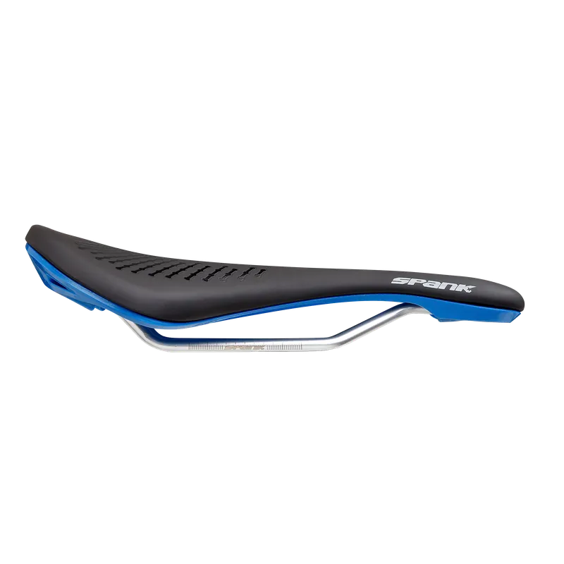 SPANK OOZY 220 144mm Sillín CrN/Ti Rails Azul