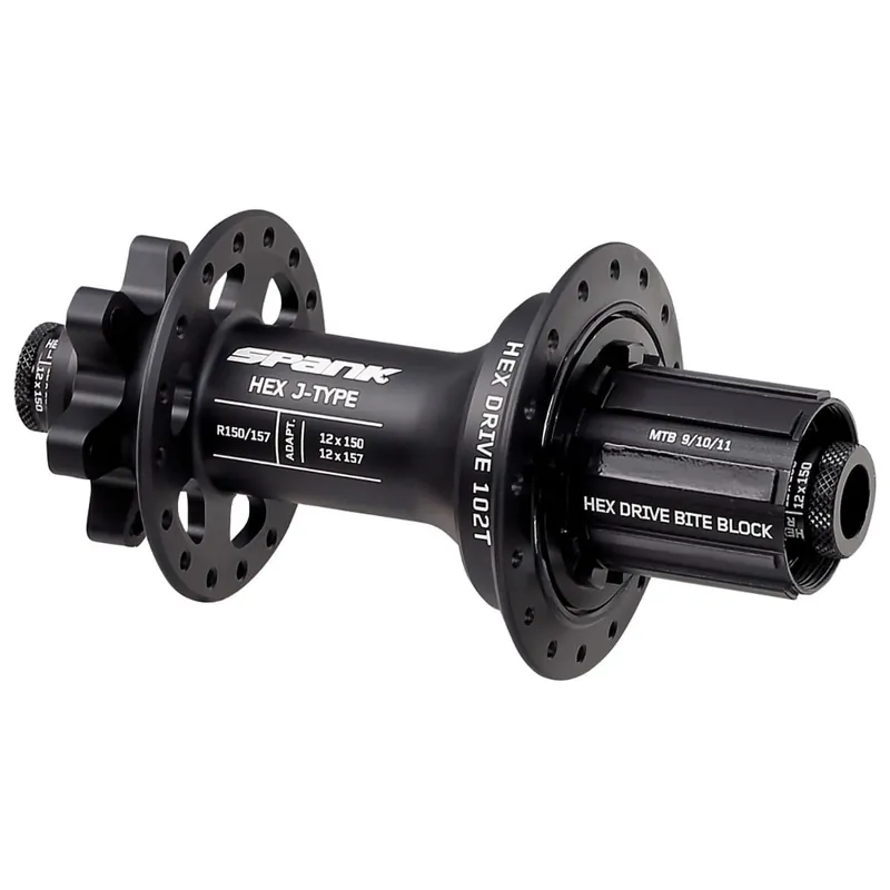 SPANK HEX DRIVE 102T 12x150/157 mm Buje trasero negro