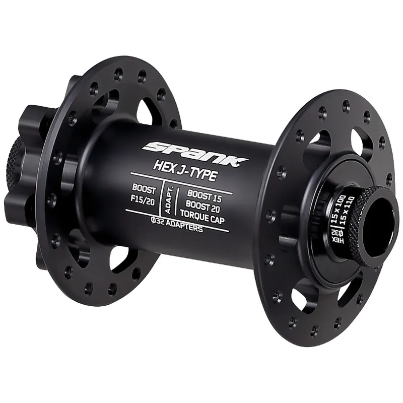 SPANK HEX 15/20 mm Boost buje delantero Negro