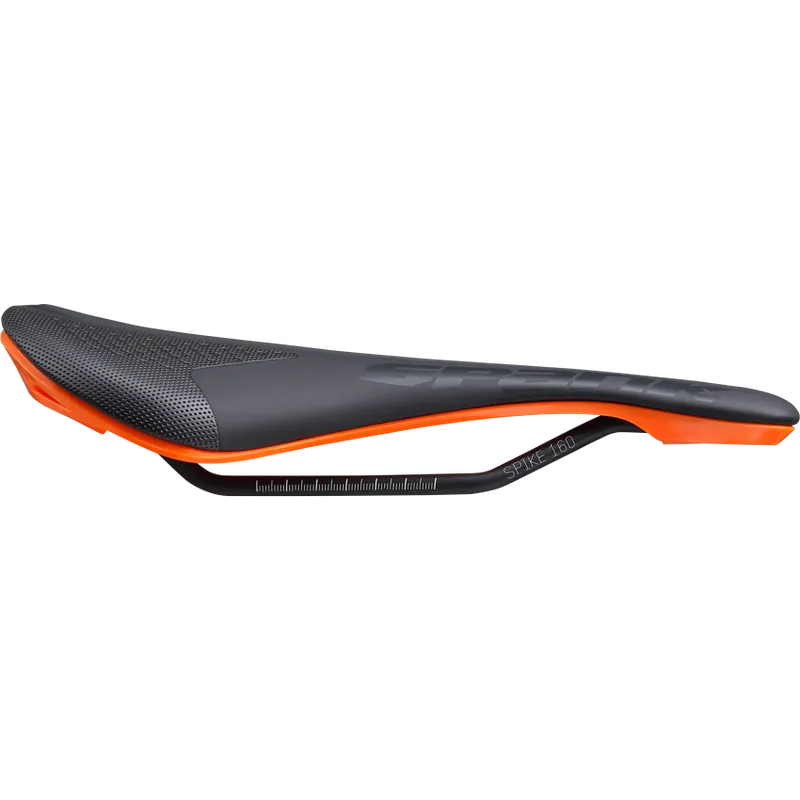 SPANK SPIKE 160 Sillín de cuero CrMo Rails Naranja