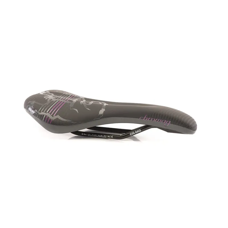 Sillín CHROMAG JUNIPER Mujer Cuero Rails CrMo Negro