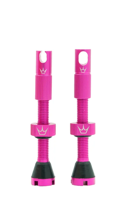 PEATY'S x Chris King MK2 Presta 60 mm Válvulas Tubeless (x2) Rosa