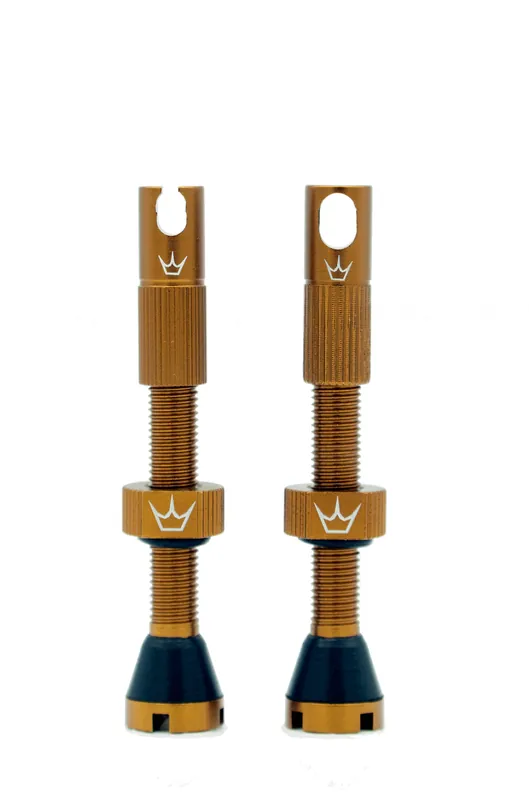 PEATY'S x Chris King MK2 Presta 42 mm Válvulas Tubeless (x2) Bronce