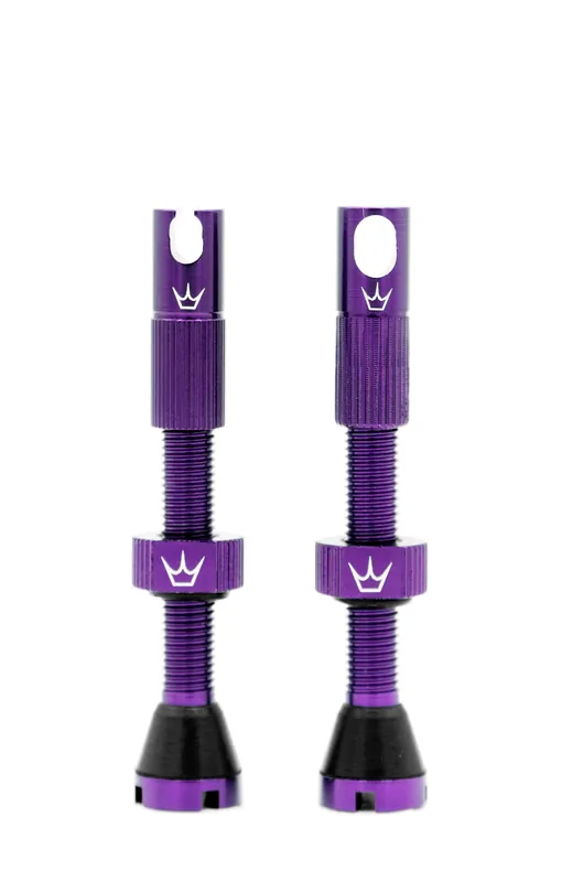 PEATY'S x Chris King MK2 Presta 60 mm Válvulas Tubeless (x2) Violeta