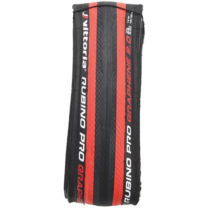 Neumático VITTORIA RUBINO PRO Graphene G2.0 700c TubeType Red