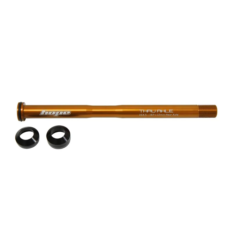 HOPE Eje de rueda trasera 164.5-167mm #HTAR167 Naranja