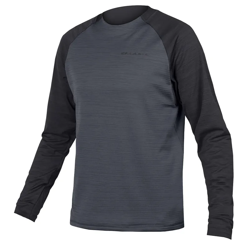 Maillot manga larga ENDURA SINGLETRACK FLEECE Negro