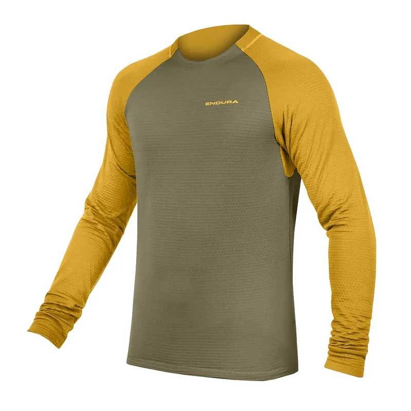 Maillot manga larga ENDURA SINGLETRACK FLEECE Caqui/Mostaza