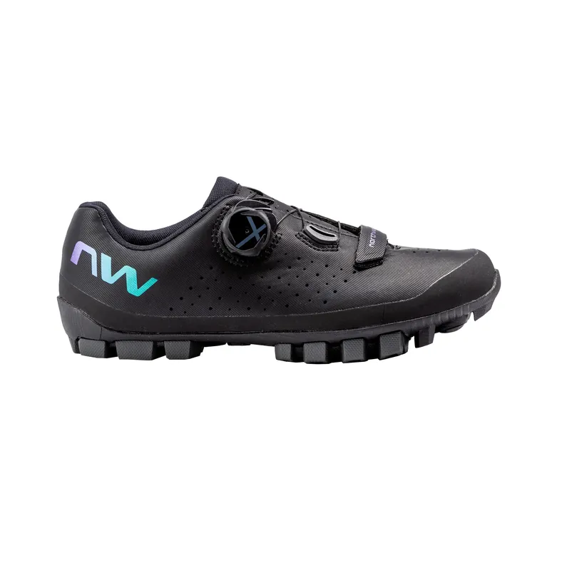 Zapatillas MTB NORTHWAVE HAMMER PLUS Mujer XC/Gravel Negro/Irisado