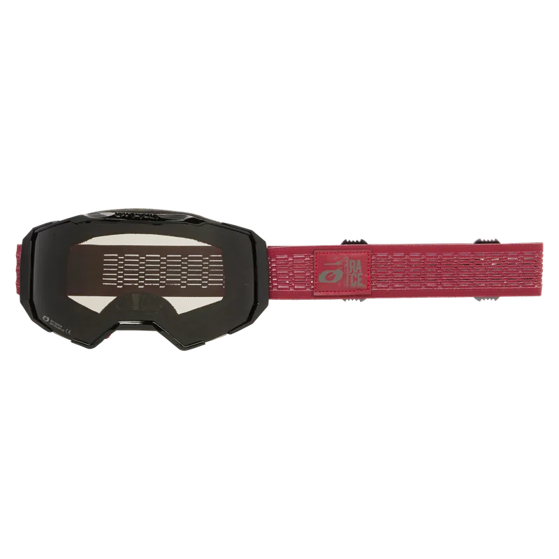 Máscara O'NEAL B-22 STATIC Pantalla Roja Gris