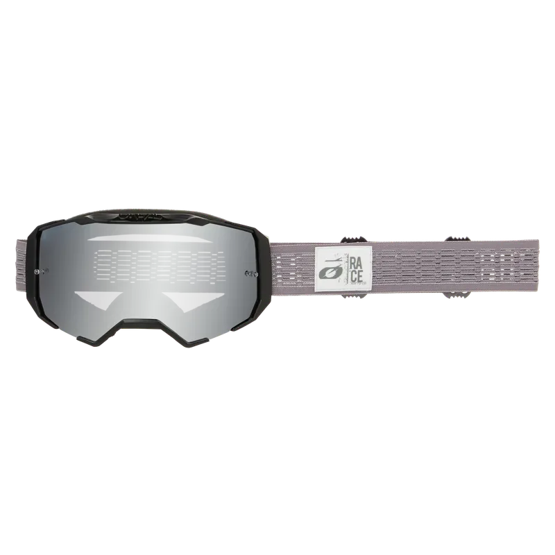Máscara O'NEAL B-22 STATIC Gris Plata Pantalla Espejada