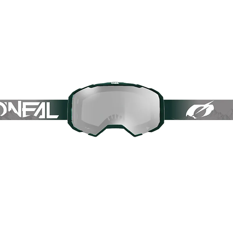 Máscara O'NEAL B-22 COVERT Gris/Verde Pantalla Transparente