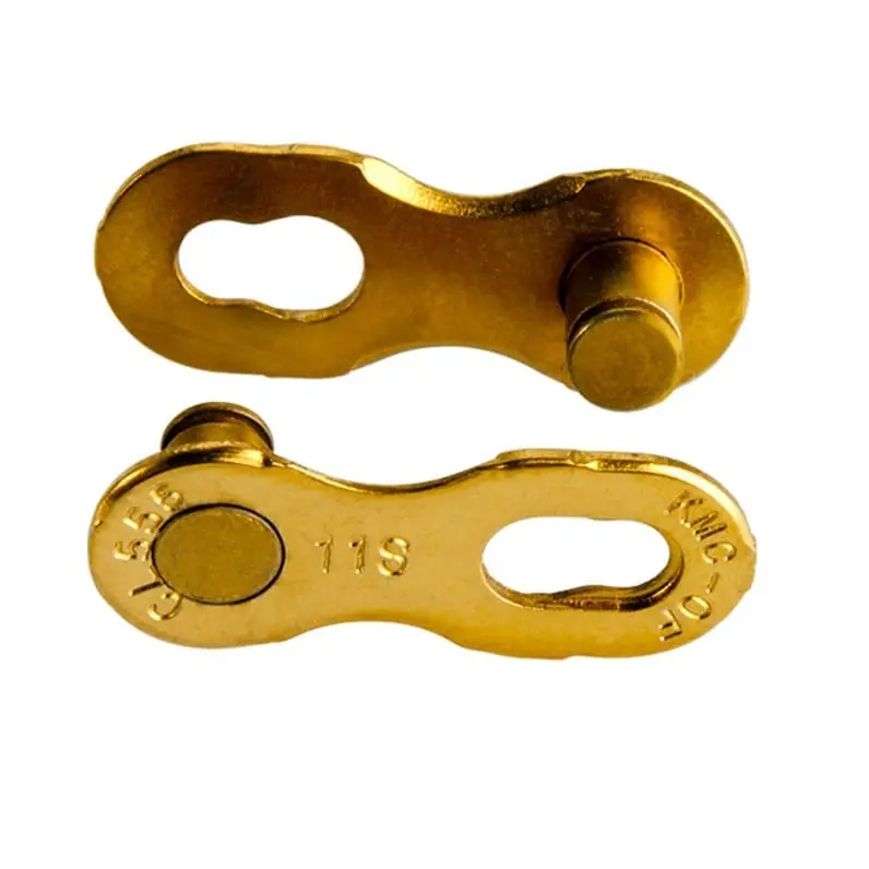 Cierres rápidos KMC 11R Ti-N Gold para cadenas KMC 11V (x2)