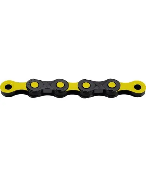 Cadena KMC DLC12 12V Negro/Amarillo