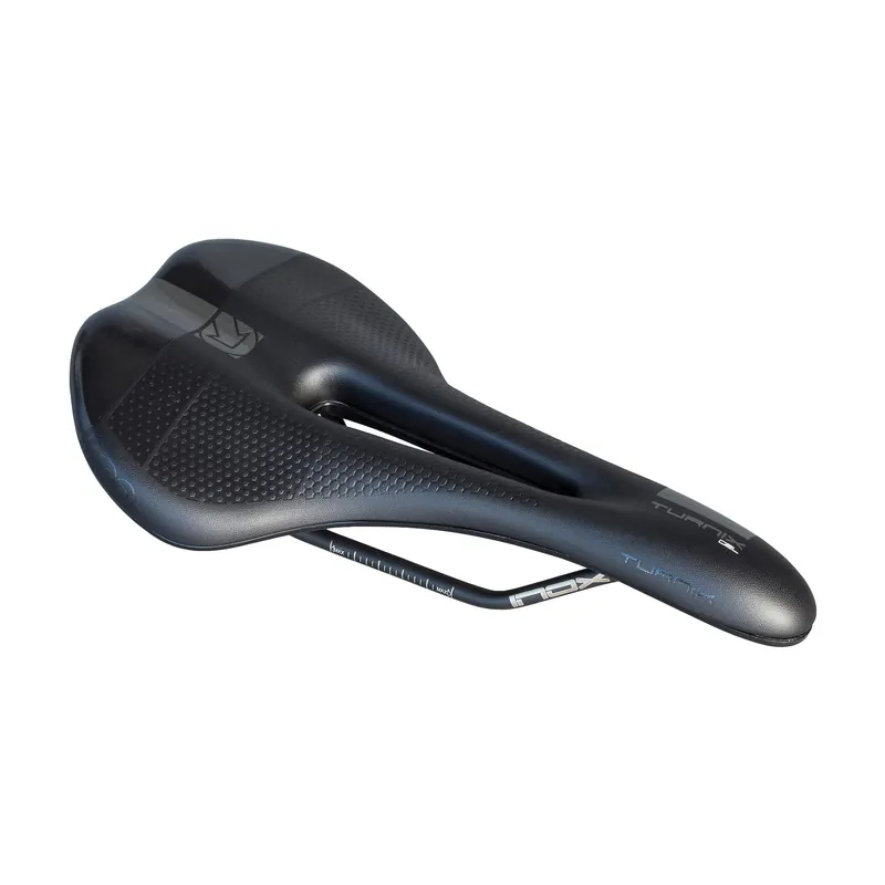 Sillín PRO TURNIX GEL 142mm Raíles Acero Inoxidable Negro