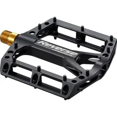 REVERSE COMPONENTS BLACK ONE TITANIUM pedales planos Eje de titanio Negro