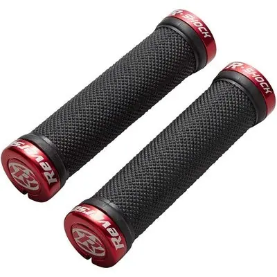 Reverse Components Puños R-SHOCK Lock-On Negro/Rojo
