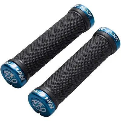 Reverse Components Puños R-SHOCK Lock-On Negro/Azul