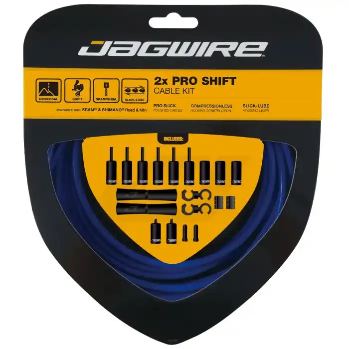 Kit Cables y Latiguillos Desviador JAGWIRE ROAD AND MOUNTAIN PRO Azul SID