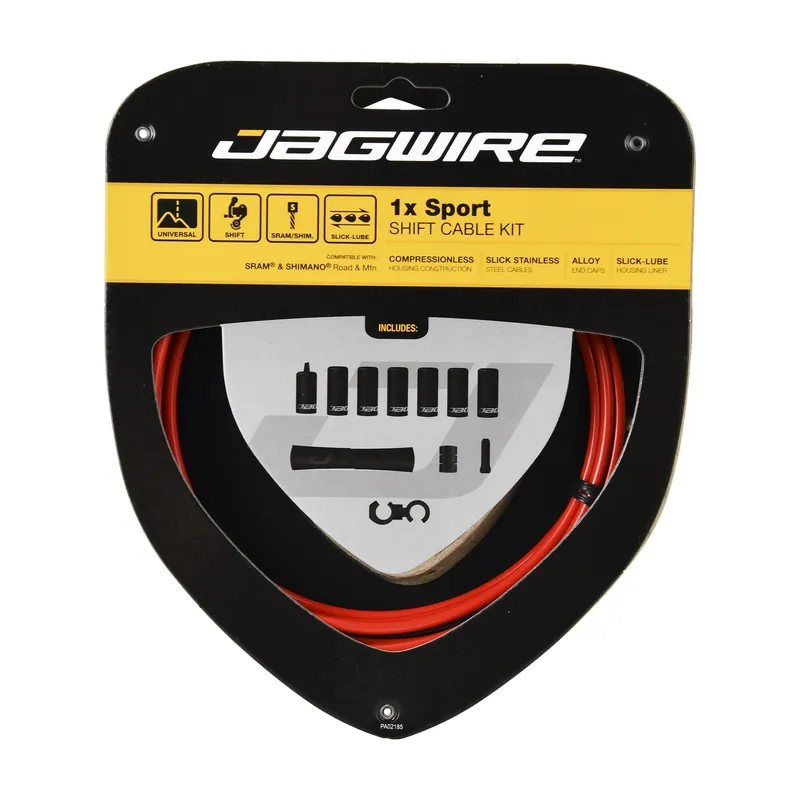 JAGWIRE SPORT SHIFT 1X Kit de cable y latiguillo de desviador Rojo