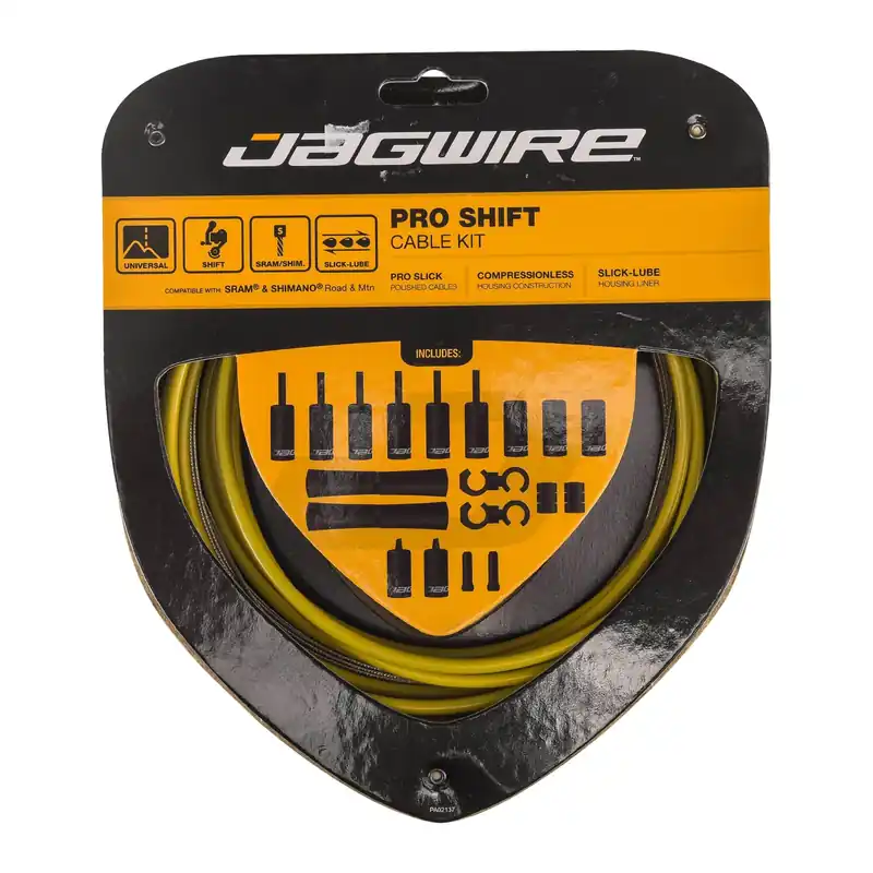 JAGWIRE ROAD AND MOUNTAIN PRO Kit de cable y manguera de desviador Amarillo