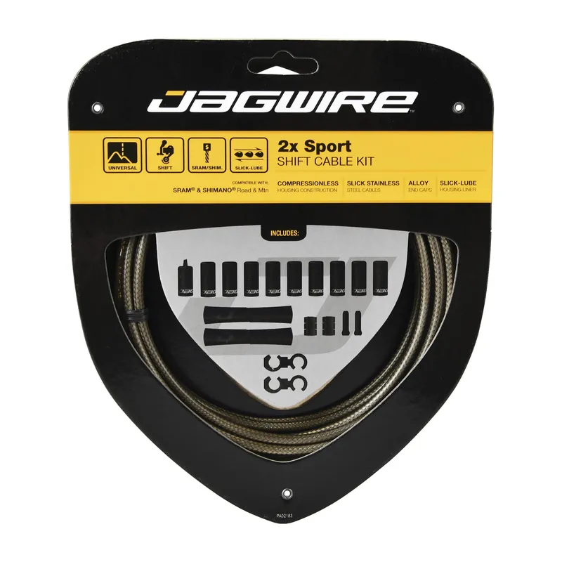 JAGWIRE SPORT SHIFT 2X Kit de cables y latiguillos para desviador de carbono