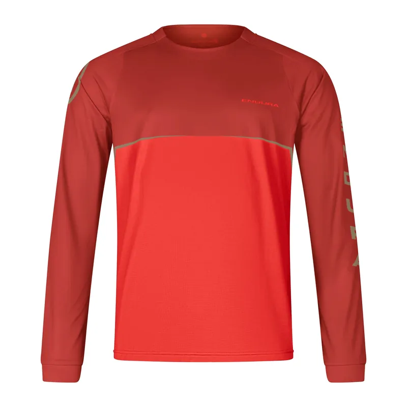 Maillot manga larga ENDURA CORE PRINTED Rojo