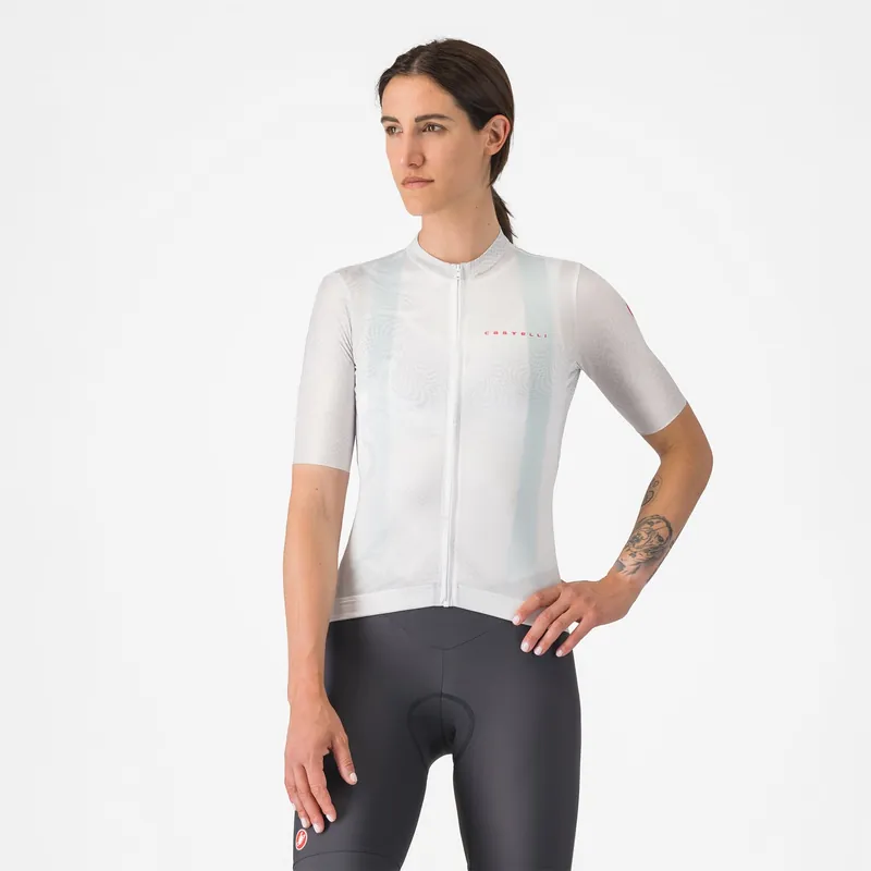 CASTELLI FANTASIA Maillot de manga corta para mujer Blanco
