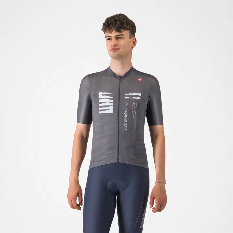 CASTELLI ESPRESSO R--A/D Maillot manga corta Gris humo
